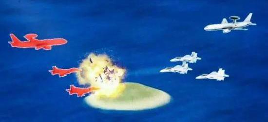 　　日本首次公开自卫队模拟岛屿空战过程