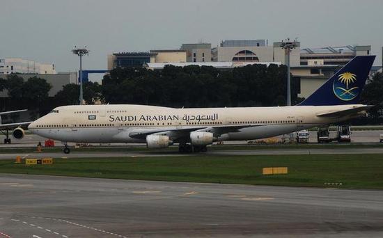 资料图:图为沙特阿拉伯航空的波音747-368客机