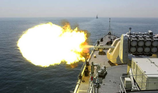 资料图：中国海军实弹射击