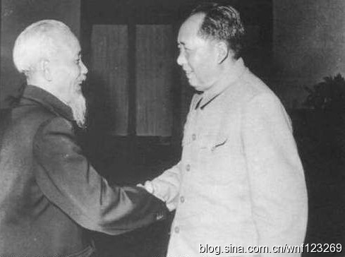 毛泽东接见胡志明