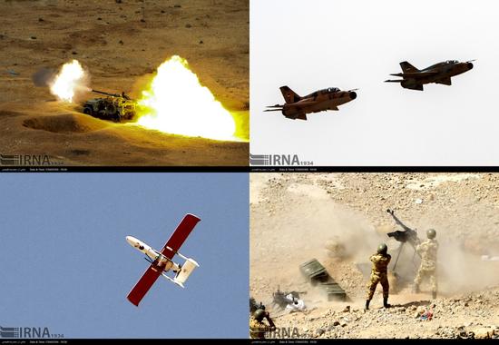 伊朗精锐举行大军演歼7N与国产无人机空中支援