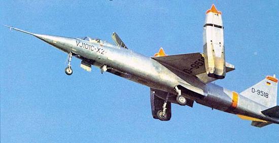 因克尔、梅塞施密特和波尔科联合开发的VJ-101C