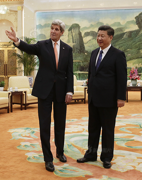 资料图:习近平会晤克里