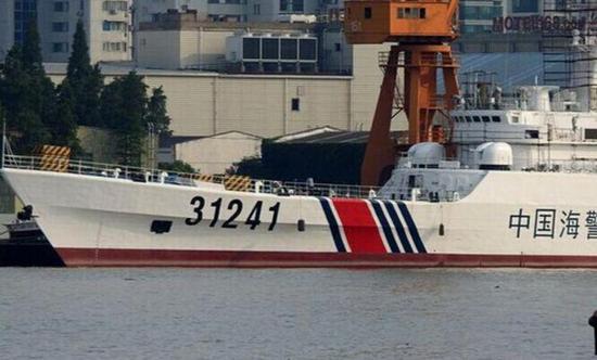 资料图：部分中国海警船由退役的海军护卫舰改装而来