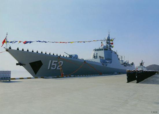 资料图:中国海军济南舰