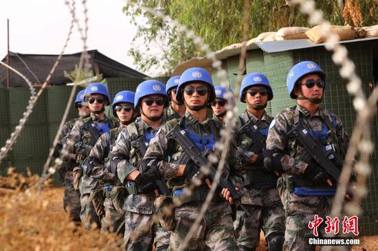 中国第三批赴马里维和部队展开战备演练