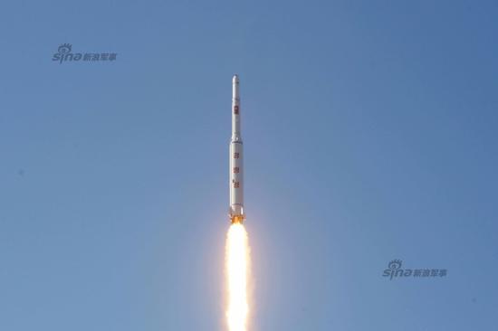 资料图:朝鲜卫星发射成功