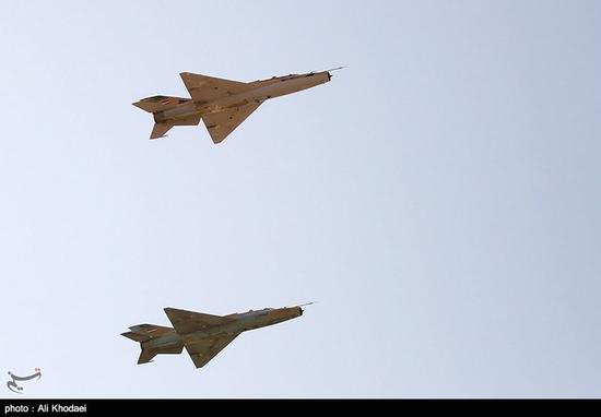 资料图：伊朗装备的歼7战斗机