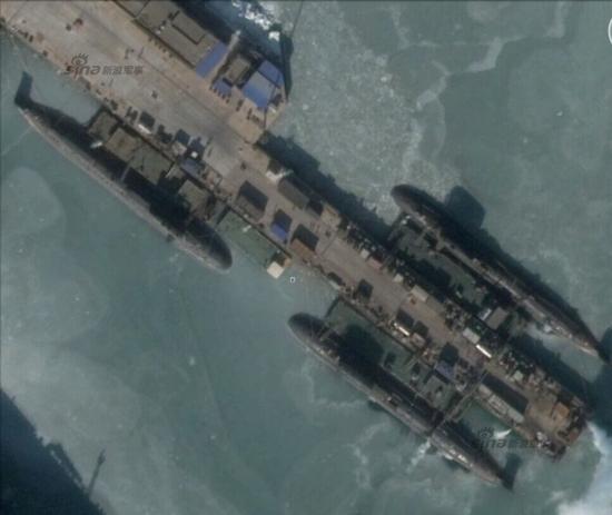 资料图：中国海军093核潜艇卫星图