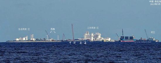 资料图:中国在赤瓜礁填海