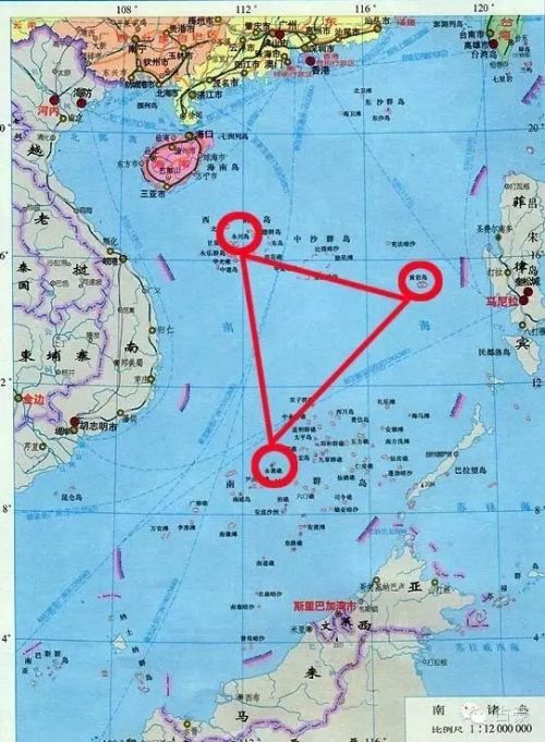 在菲律宾和越南大门口不远处构筑了有永兴岛、黄岩岛和永暑岛组成的铁三角