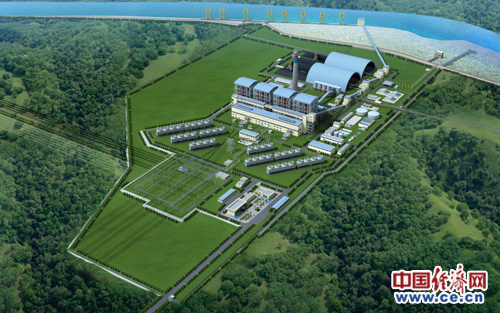 图为越南海阳燃煤电厂BOT项目规划图。(记者/崔玮祎 摄)