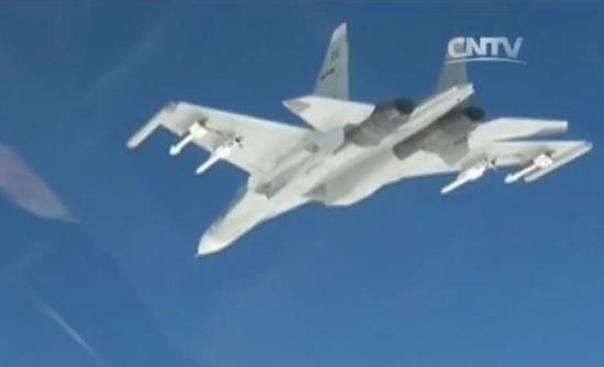 东海舰队苏30自由空战演练