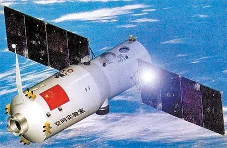 图为中国天宫二号太空实验室