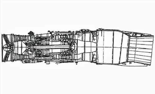 RD-33/93结构图，它采用了四级风扇