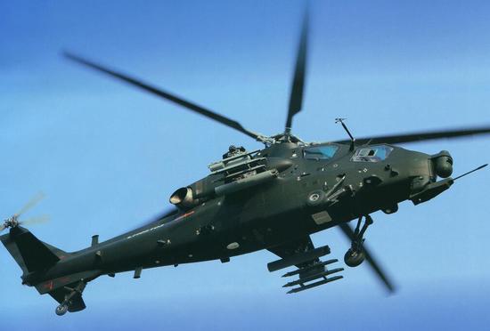 我军的直升机将成为“快艇杀手”,图为第1军装备的直-10