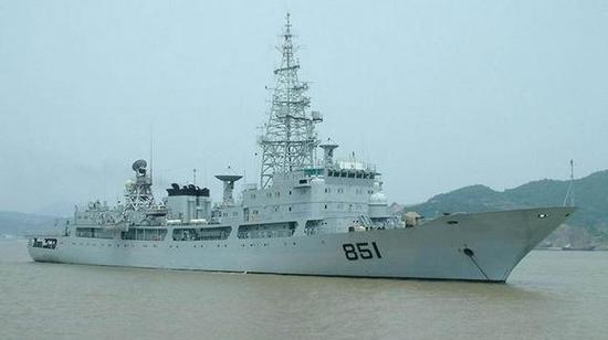 资料图:中国海军情报收集船