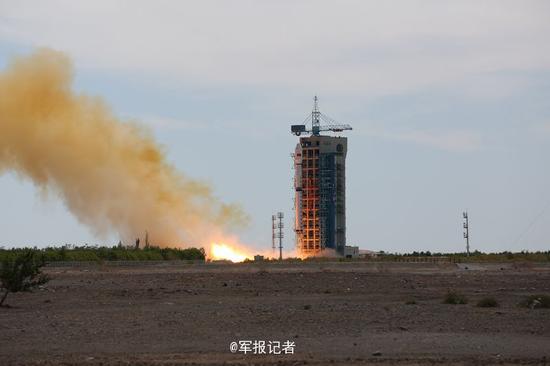 资料图:实践十六号02星发射升空