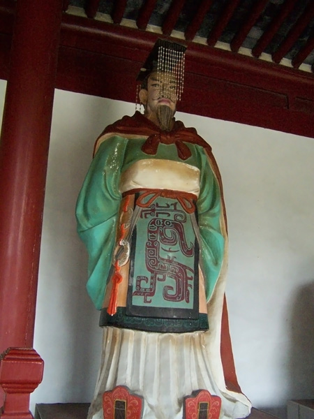 资料图:吴王阖闾塑像