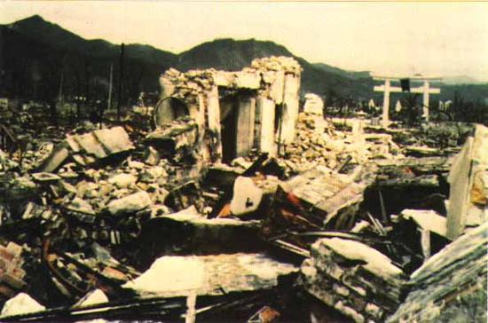 原子弹爆炸后的广岛 
