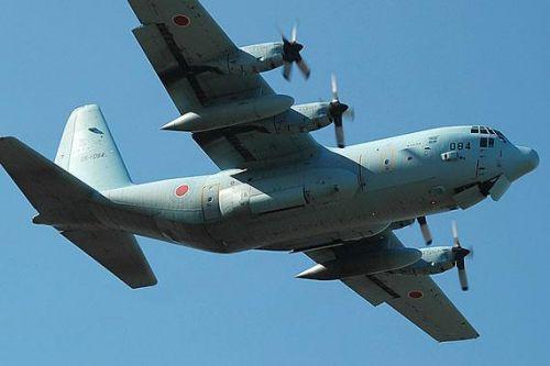 资料图:日本自卫队C-130运输机