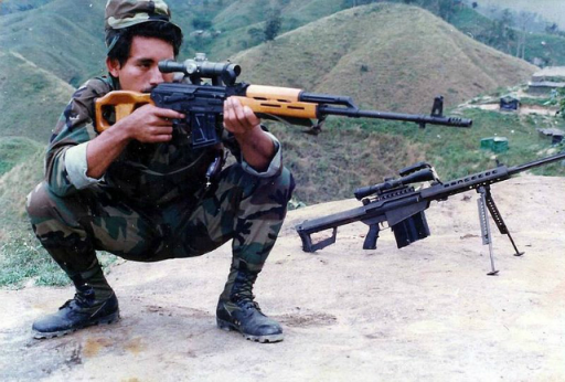 连当时美国刚刚研制成功的M82大口径狙击步枪都弄到了尼加拉瓜