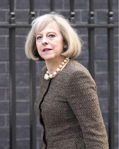 图为英国首相特雷莎61梅.
