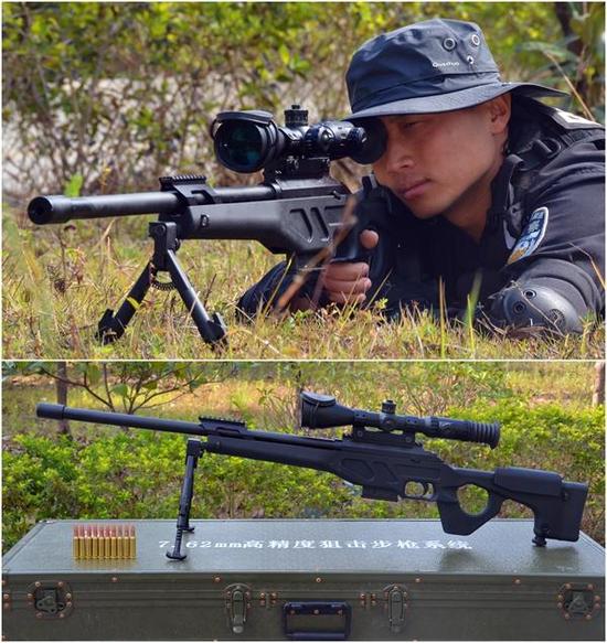 已经代表中国队参加多次国际轻武器竞赛的国产cs/lr-4高精度狙击步枪