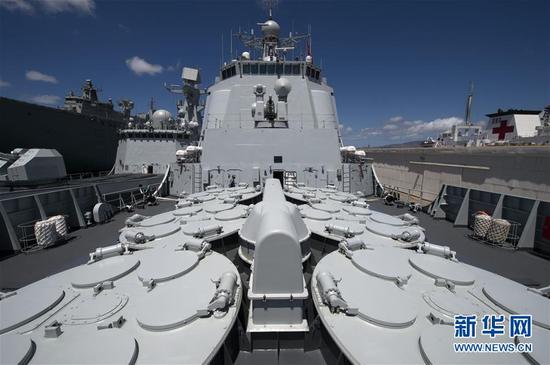 参加环太平洋—2016演习的中国军舰