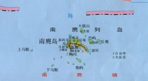 南麂列岛地图