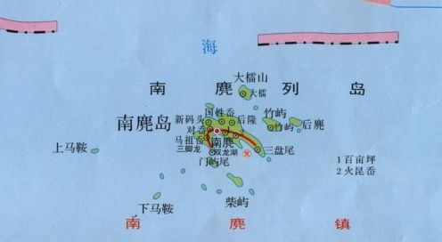 南麂列岛地图 