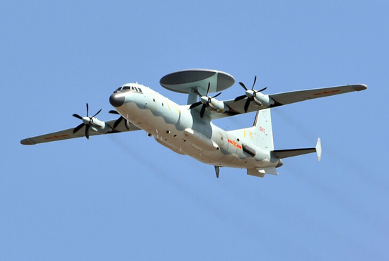 资料图:国产空警-500中型空中预警机。