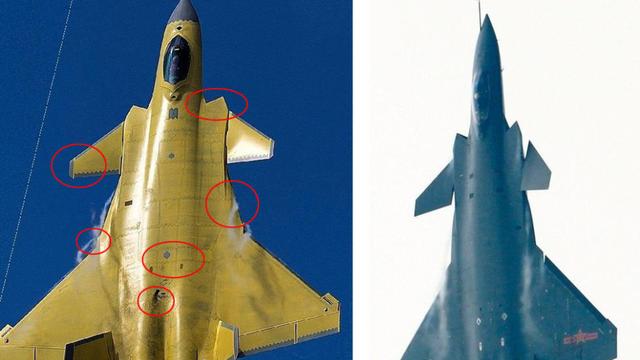 针对实战：对比后才知量产歼20细节改动如此之大 