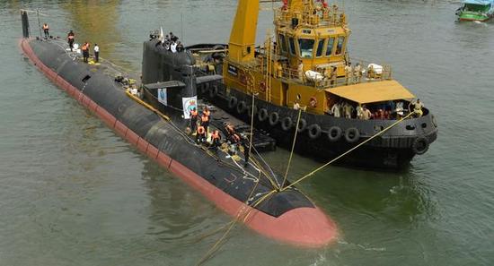 资料图:巴基斯坦海军声称成功拦截印度潜艇