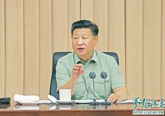 习近平听取战略支援部队工作汇报后发表重要讲话。