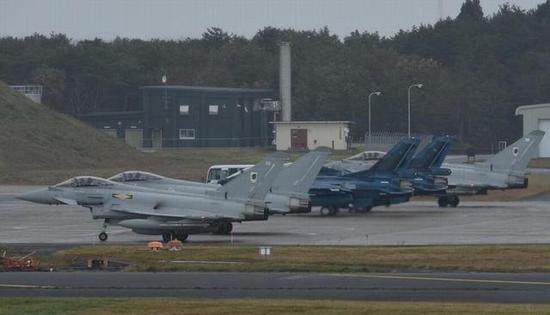 资料图:英国空军的台风战机赴日本与自卫队联合演习