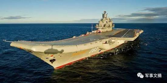 俄罗斯海军标志——“库兹涅佐夫海军元帅”号航母