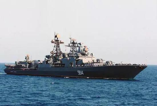 访问菲律宾的俄罗斯无畏级反潜舰