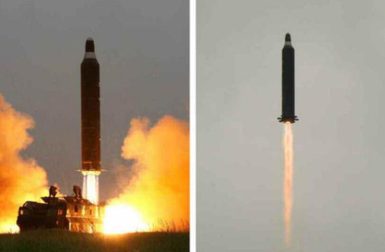 资料图:朝鲜导弹试射成功