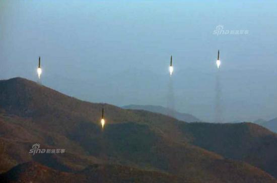 资料图：朝鲜导弹试射