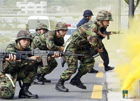 资料图：韩军实战演习