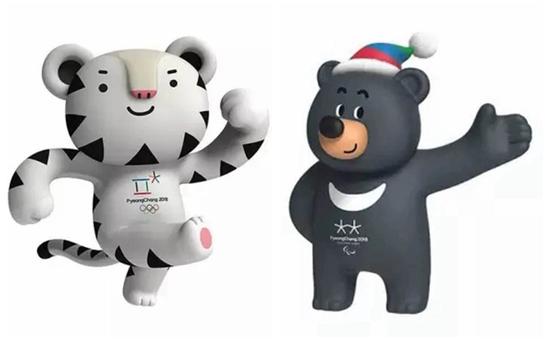 韩国将于2018年举行平昌冬奥会，图为冬奥会吉祥物。