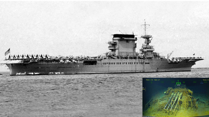 列克星敦号航母图片