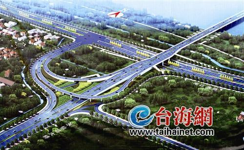 ◆工地上的水仙花大桥互通立交效果图