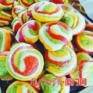 彩色馒头.