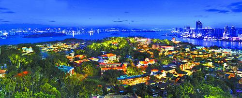 鼓浪屿夜景改造效果图。