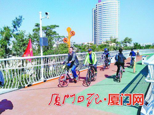 春节共两万人骑行厦门空中自行车道 整体秩序