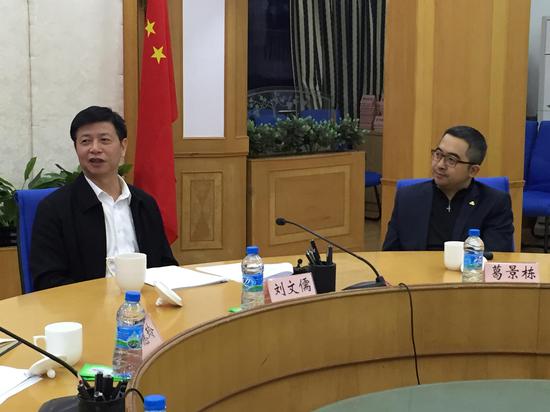 晋江市委书记刘文儒会见到访晋江的新浪副总裁葛景栋一行