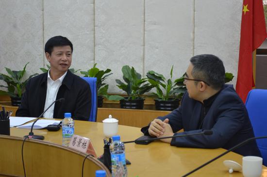 晋江市委书记刘文儒会见到访晋江的新浪副总裁葛景栋一行