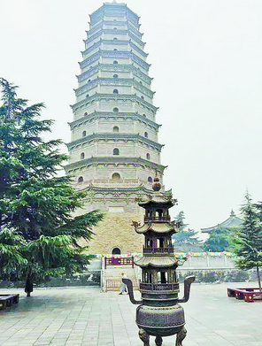 法门寺位于陕西宝鸡市,是全国重点文物保护单位